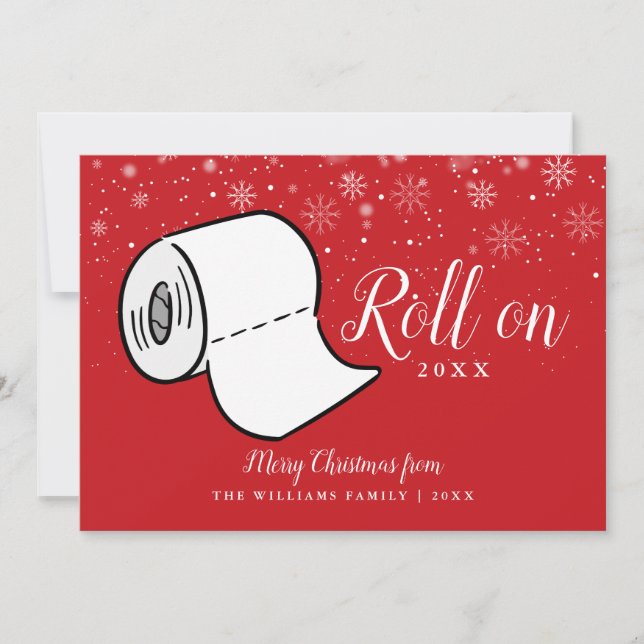 God jul Rullning 2022 nyår Julkort (Framsida)