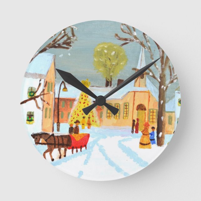 God Jul Rund Klocka (Framsida)