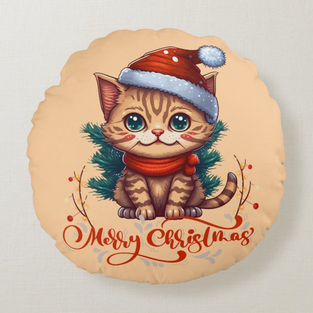 God jul rund kudde (Framsidan)