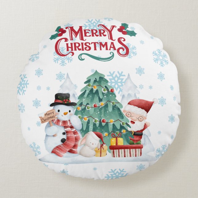 god jul rund kudde (Framsidan)