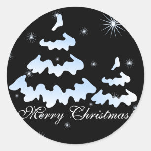 God jul! runt klistermärke