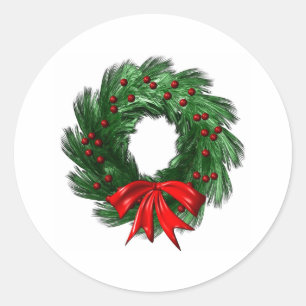 God jul runt klistermärke