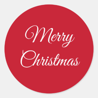 God jul runt klistermärke