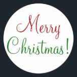 God jul runt klistermärke<br><div class="desc">Ett underbart dekal för att fira helgdag! Skulle vara underbart för kort och presenter</div>