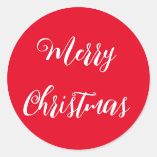 God jul runt klistermärke
