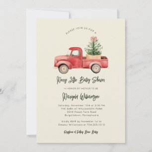 God jul, Rustic Baby Shower-inbjudan Inbjudningar