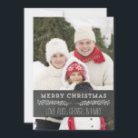 God jul Rustic Chalkboard Vintage Photo Julkort<br><div class="desc">God jul anpassade namn och fotokort i den rustiska land-kritan i mönster med vintage och handskriven text från stil. Lägg till anpassningsbarna på det här kortet om du vill skapa ett unikt julfotfoto hälsning i julhelgen för vänner och familj.</div>