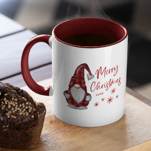 God jul Rustic Gnome i Red Buffalo Play Mugg