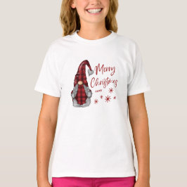 God jul Rustic Gnome i Red Buffalo Play T Shirt