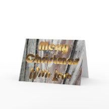 God jul Rustic Grått Wooden Fence