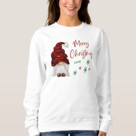 God jul Rustic Land Girl Gnome Helgdag T Shirt