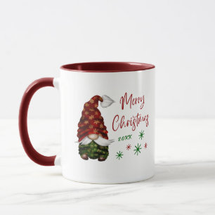 God jul Rustic Land Gnome Roligt Helgdag Mugg
