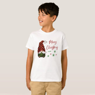 God jul Rustic Land Gnome Roligt Helgdag T Shirt