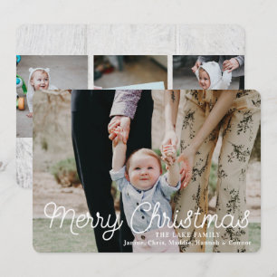 God jul Rustic Photo Helgdag Card Julkort