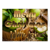 God jul Rustic Picnic Apples Fruit Basket