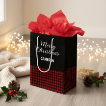 God jul Rustic Red & Black Buffalo Play