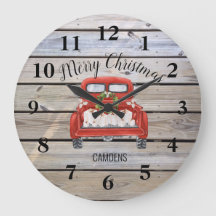 God jul Rustic Red Lastbil-familjen Namn