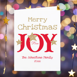 God jul Rustic Script-mappat Helgdag-kort Helgkort