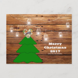 God jul Rustic Texas vykort