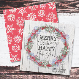 God jul Rustik Helgdag för utandning av jordbruksh Julkort