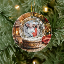 God Jul Rustik Snöglob Fotografi