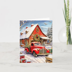 God Jul Rustika Landsbyhem Helgkort