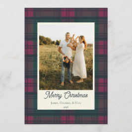 God Jul Rutatbild Familj Julkort
