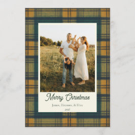 God Jul Rutatbild Familj Julkort