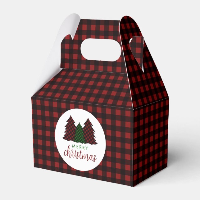 God Jul Rutmönster Julgran Presentaskar (Framsidan Sidan)