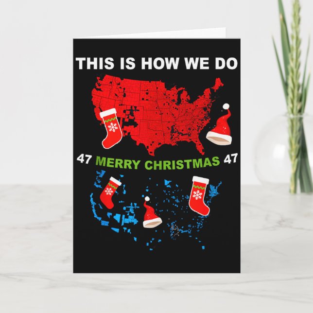 God Jul Så Här Gör Vi Trump Vinner Elect Kort (Framsida)