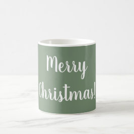 God jul Sage Grönt Typography Festive Kaffemugg