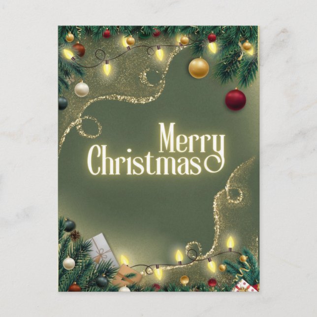 God Jul Sage Vykort (Framsida)