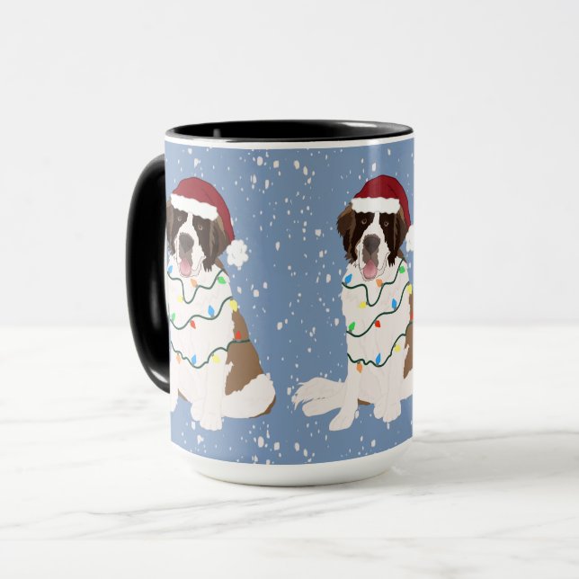God Jul Saint Bernard Mugg (Framsida vänster)