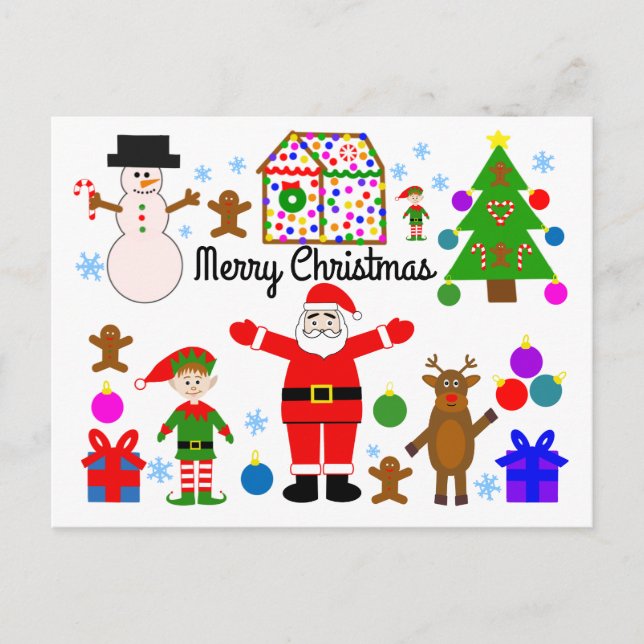 God jul Samlar in nummer 1-vykort Vykort (Framsida)