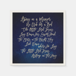 God jul Sång i en vandrarblått Pappersservett