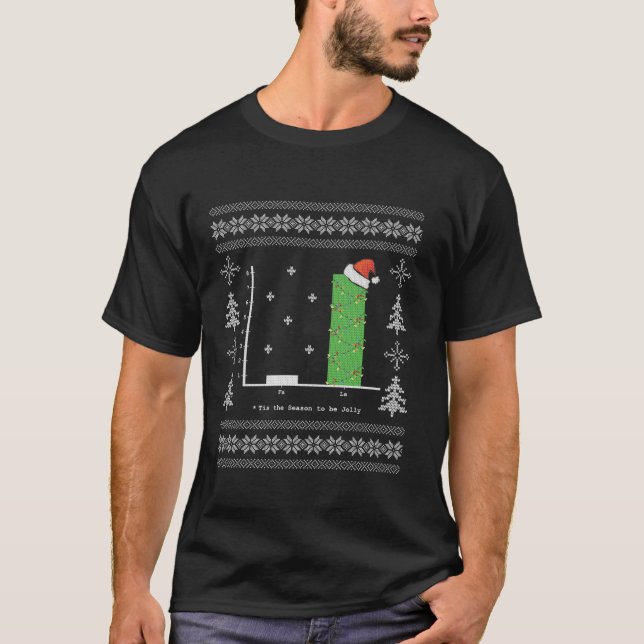 God jul Sång Math Pub Graph Ugly T Shirt (Framsida)