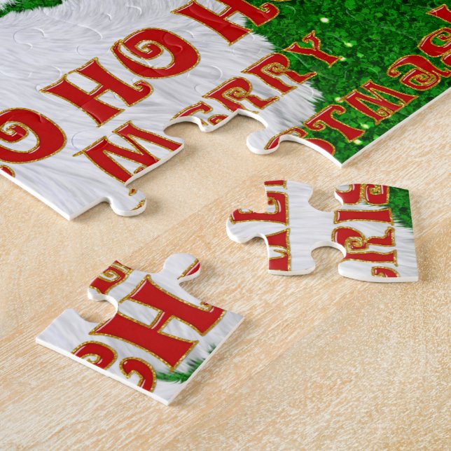 God jul Santa Ansikte-Jigszawa Puzzle Pussel (Sidan)