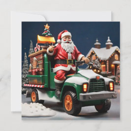 God jul Santa Anteckningskort