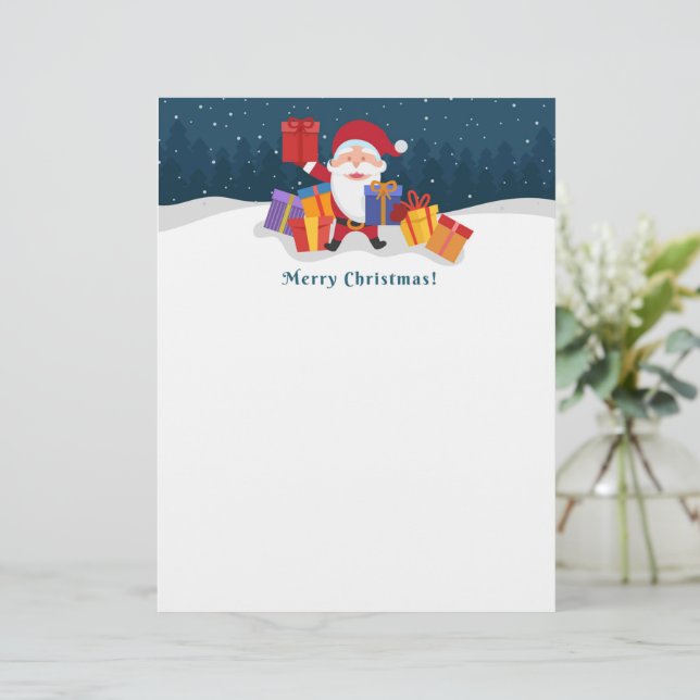 God jul Santa Brevhuvud (Stående Fram)