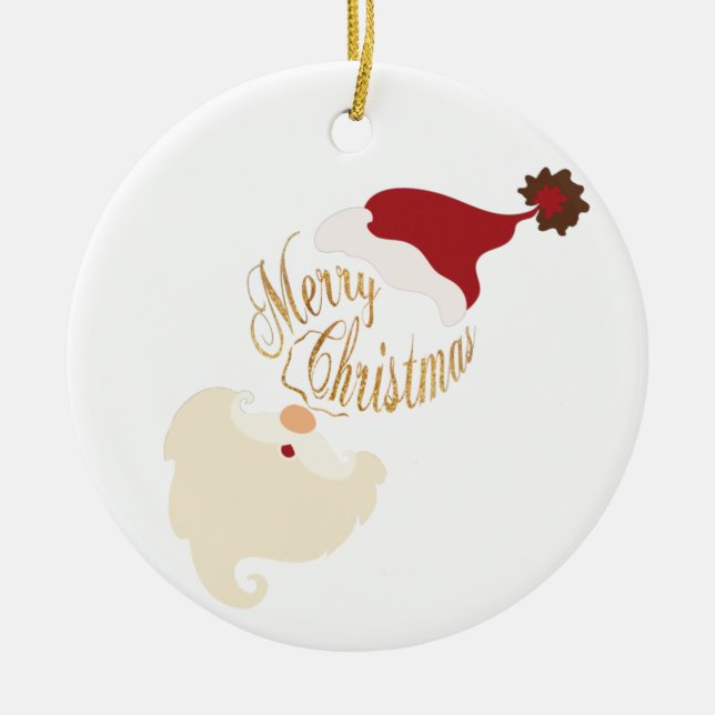 God jul Santa Ceramic Ornament (Framsidan)
