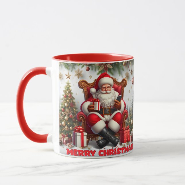 God jul Santa Classic Mugg (Vänster)