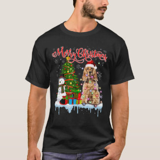 God jul Santa Cocker Spain Light Julafton Tr T Shirt