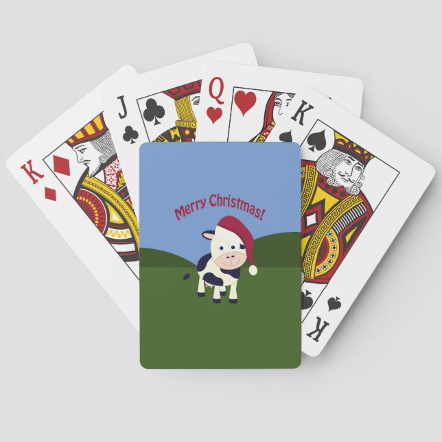God jul Santa Cow Casinokort (Baksidan)