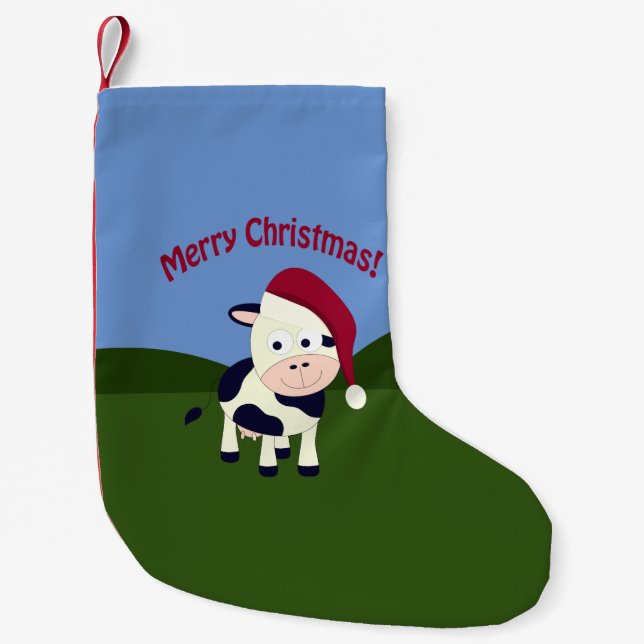 God jul Santa Cow Liten Julstrumpa (Framsidan)