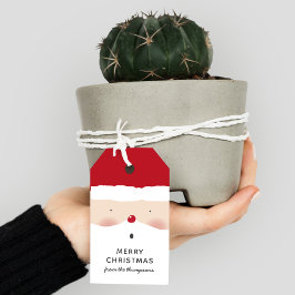 God jul Santa Cute Roligt Personlig Namn Presentetikett