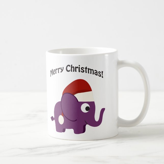 God jul! Santa Elephant Kaffemugg (Höger)