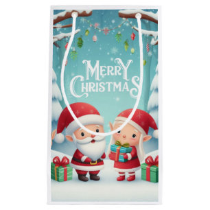 God jul/Santa/Elves snö