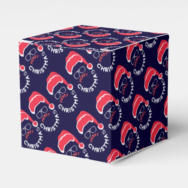 God jul Santa Favor Boxes Presentaskar (Framsidan Sidan)