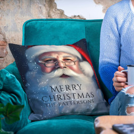 God jul Santa Festive Winter Helgdagars Kudde