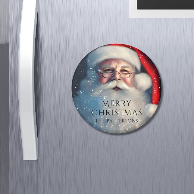 God jul Santa Festive Winter Helgdagars Magnet (Skapare uppladdad)
